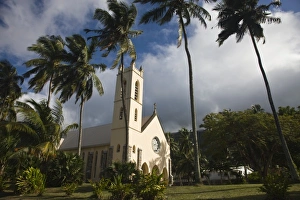 Town Church Prints: Seychelles, Mahe Island, Bel Ombre, town church