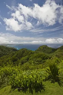 Images Dated 22nd October 2008: Seychelles, Mahe Island, Morne Seychellois National Park, view of the western coast