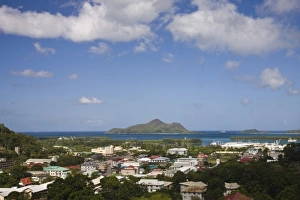 Seychelles, Mahe Island, Victoria, from Beau Vallon Road