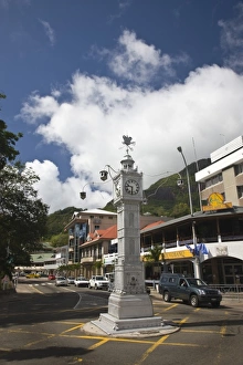 Replica Prints: Seychelles, Mahe Island, Victoria, The Clock Tower