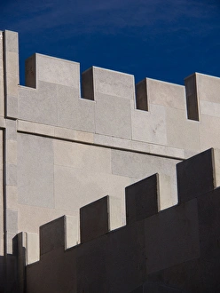 Storage Prints: Shadow cast on the wall of a winery building in Paso Robles. California, USA