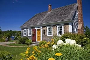 Shake shingle cottage at Mahone Bay, Nova Scotia, Canada