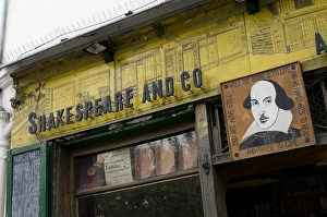 Shakespeare Prints: Shakespeare and Company Book Store, Quartier Latin, Paris, France