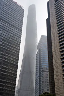 Shanghai Prints: Shanghai Tower and high-rise in Pudong, Shanghai, China