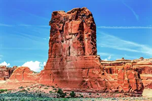 Images Dated 14th February 2023: Sheep Rock Formation, Arches National Park, Moab, Utah, USA