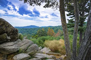 Images Dated 5th August 2021: Shenandoah vista, Blue Ridge Parkway, Smoky Mountains, USA