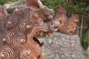 Shiisa, or Okinawan lion gods, are protective deities said to bring good luck
