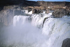 Shoshone Falls on the Snake River near Twin Falls, Idaho. shoshone falls, waterfall