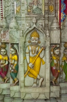 Bas Relief Prints: Shree Laxmi Narihan Ji Hindu Temple, Jaipur, Rajasthan, India