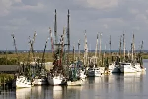 Images Dated 17th September 2007: Shrimp boats docked at Darien, Georgia