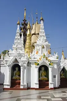 Yangon Prints: Shwedagon Pagoda (Paya), large temple site that materialized over 2500 years ago