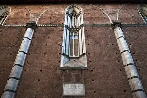 Inti St Clair Prints: Sienna, Tuscany, Italy - Exterior low angle view of an ancient church
