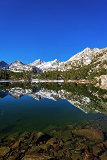 Hike Prints: Sierra peaks reflected in Long Lake