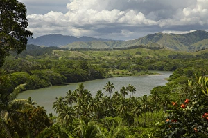 Thunderstorm Prints: Sigatoka River, Lower Sigatoka Valley, Coral Coast, Viti Levu, Fiji, South Pacific