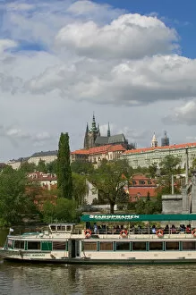 Images Dated 4th May 2004: sightseeing boat, Vltava river, Czech Republic, prague