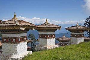 Punakha Prints: Sindokha Dzong, Dochu La Pass, between Thimphu and Punakha, Bhutan