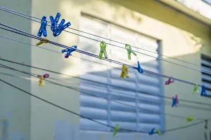Images Dated 1st February 2017: Sint Eustatius. Oranjestad, Clothespins