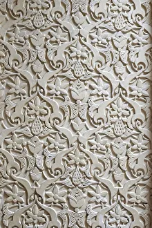 Sintra, Portugal. Monserrate Palace interior. Relief detail
