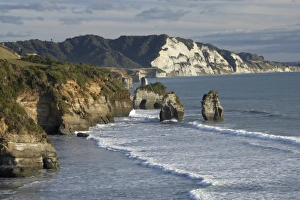Taranaki Prints: Three Sisters, and White Cliffs, Taranaki, North Island, New Zealand