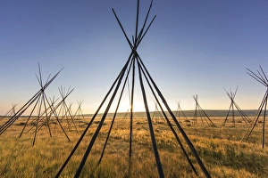 Images Dated 11th August 2012: Site of Chief Joseph of the Nez Perce campsite at Big Hole National Battlefield, Montana