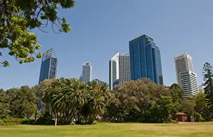 Images Dated 2029: Skyline of new buildings in Perth in Western Australia Australia