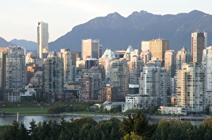 E O Reed Prints: Skyline of Vancouver, BC, Canada