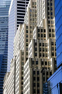 New York City Prints: Skyscrapers in downtown New York City, NY. USA