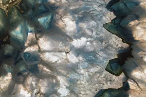 Abstract Prints: Sliced rock crystals