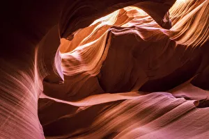 Prints of Slickrock formations in lower Antelope Canyon, Navajo Indian Reservation, Arizona, USA Images Dated 2019 May: Slickrock formations in lower Antelope Canyon, Navajo Indian Reservation, Arizona, USA