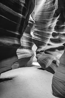 Images Dated 17th May 2019: Slickrock formations in upper Antelope Canyon, Navajo Indian Reservation, Arizona, USA