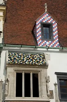 Images Dated 15th September 2009: Slovakia, Bratislava. Historic downtown Main Square, old Town Hall building detail