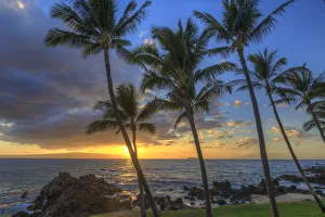 Makena Prints: Small beach in Makena area, Maui, Hawaii, USA