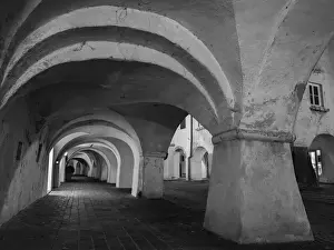 Images Dated 23rd November 2014: Small town Neumarkt (Egna), the famous old town dating back to the middle ages. Europe