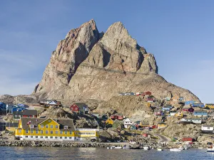 Subpolar Prints: Small town of Uummannaq in northwest Greenland, Denmark