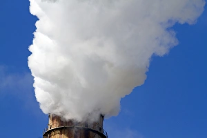 Smoke Prints: Smoke and steam emission at the TECO Tampa Electric Big Bend Power Station located in Apollo Beach