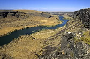 The Snake River Canyon and the Snake River in Idaho