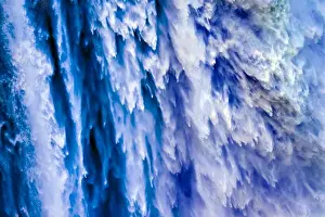 Powerful Prints: Snoqualme Torrent with Black Holes Snoqualme Falls Abstract Washington State Pacific