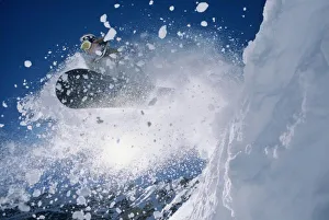 Confident Prints: Snowboarding at Snowbird Resort, Wasatch Mountains, Utah (MR)