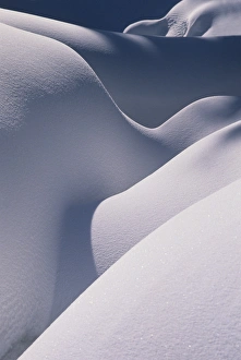 James Kay Prints: Soft snow shapes, Wasatch Mountains, Utah
