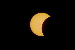 Images Dated 17th July 2024: Solar eclipse, partial