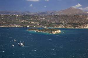 Souda Bay from Aptera, Crete, Greece