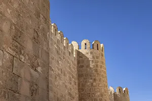 Sousse Prints: Sousse, Tunisia. Exterior view of the fortifications of the Ribat of Sousse