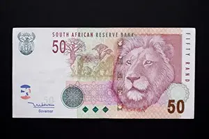 South Africa. Close-up of South African rand paper money