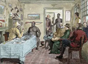 Talk Prints: South Africa. Conference held between Ottam brother Cetewayo (Zulu king c. 183-1884)
