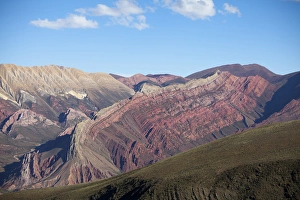 Jutta Riegel Prints: South America, Argentina, Province Jujuy, regional Humahuaca, stone formaton Cerro
