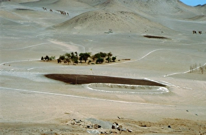 Golf Prints: South America, Chile, Atacama Desert, Arica. The Arica Golf Club, 18-hole course