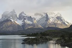 Images Dated 2nd September 2015: South America Chile Patagonia Torres del Paine National Park Sunrise from Explora