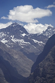 Images Dated 8th January 2010: South America, Chile, Rio Blanco Valley, Andes Mountains - aerial