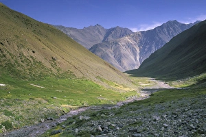 South America, Chile, Santiago, Maipo Valley. Andean Mountain Range