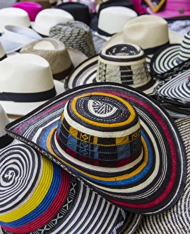 Images Dated 11th April 2016: South America, Colombia, Cartagena, Local crafts for sale in the old walled city